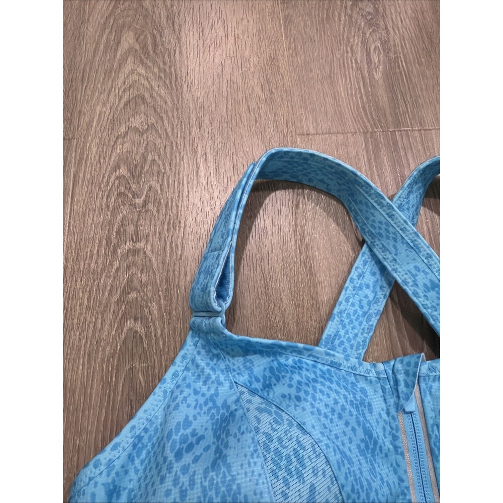 NWOT Shefit Ultimate High Impact Sports Bra Zip Front  Adjustable 1Luxe Blue - Picture 4 of 8